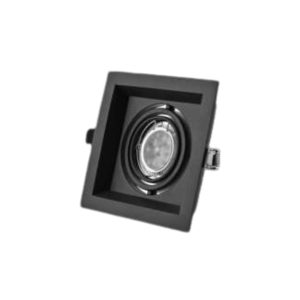 1X7W SLIM MULTI-DIRECTIONAL DOWNLIGHT FIXTURE RECESSED W/ SINGLE 7W MR16 LED BULB