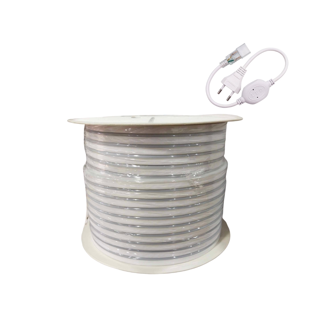 8 METERS ROLL (10W/ METER) W/ 1PC 220V PLUG WATERPROOF DIFFUSED LED STRIP LIGHT