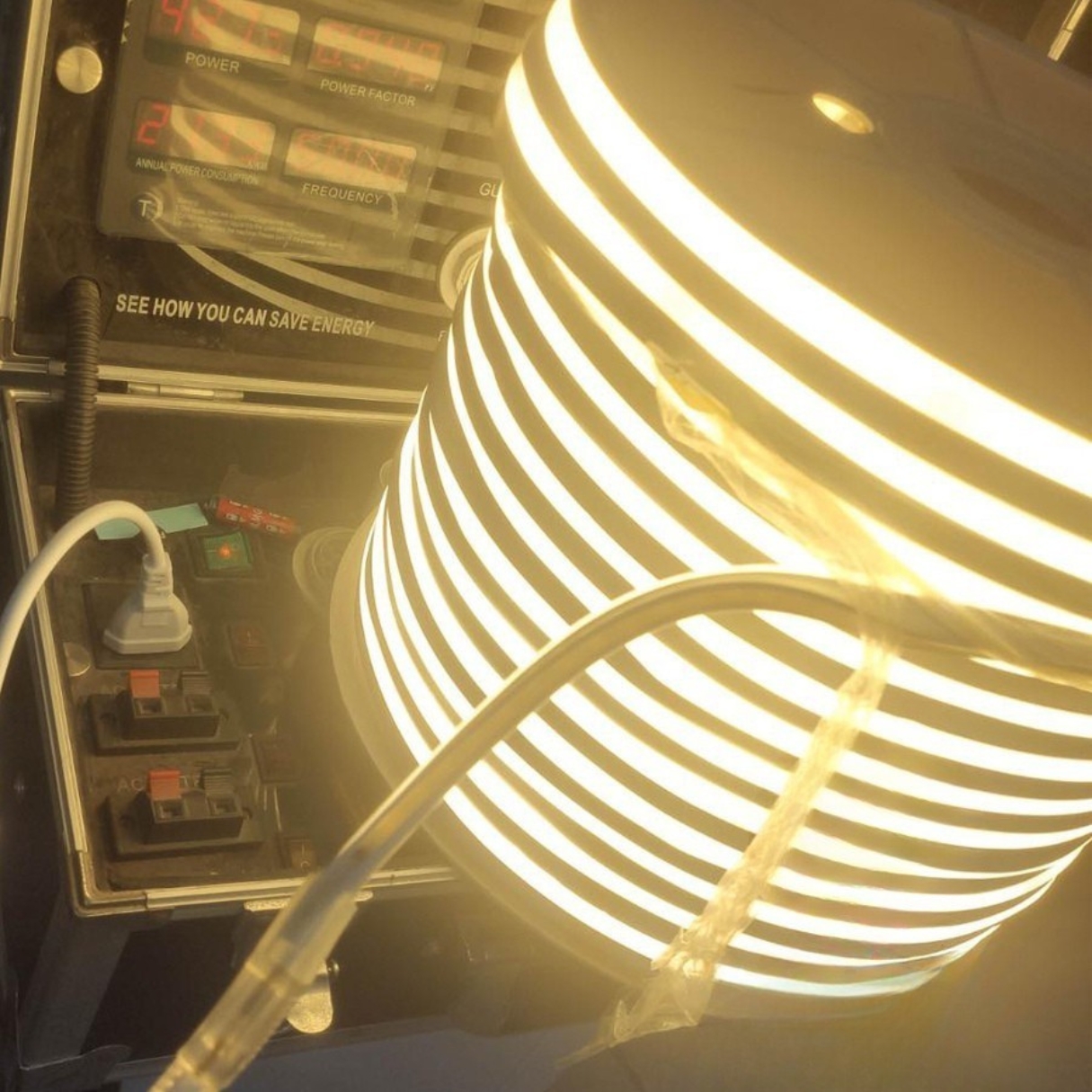 8 METERS ROLL (10W/ METER) W/ 1PC 220V PLUG WATERPROOF DIFFUSED LED STRIP LIGHT - Image 2