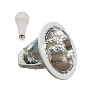 BEEHIVE DOWNLIGHT FIXTURE ( 4 INCHES ) & 9W BULB ECO SET
